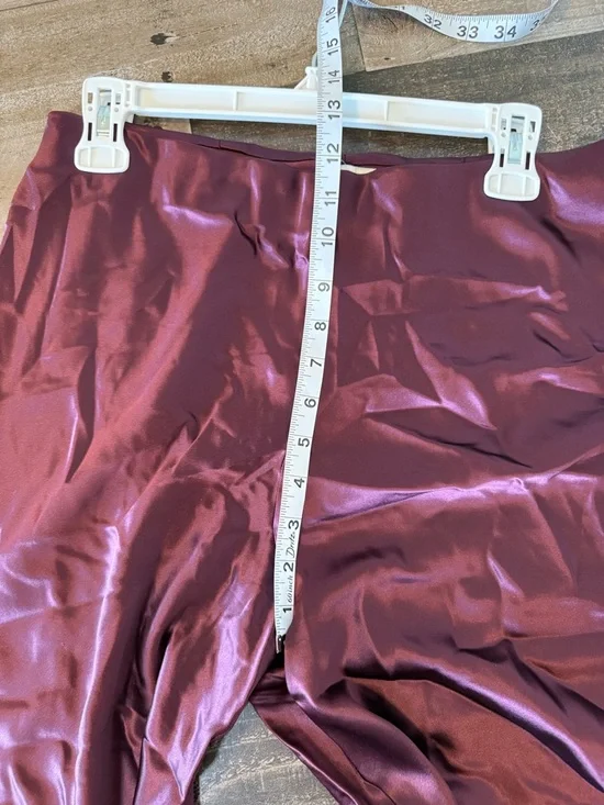 Cami NYC Bristol Satin Pants L Blackberry Minimalist Luxe Lounge Elevated NWT - Picture 5 of 9